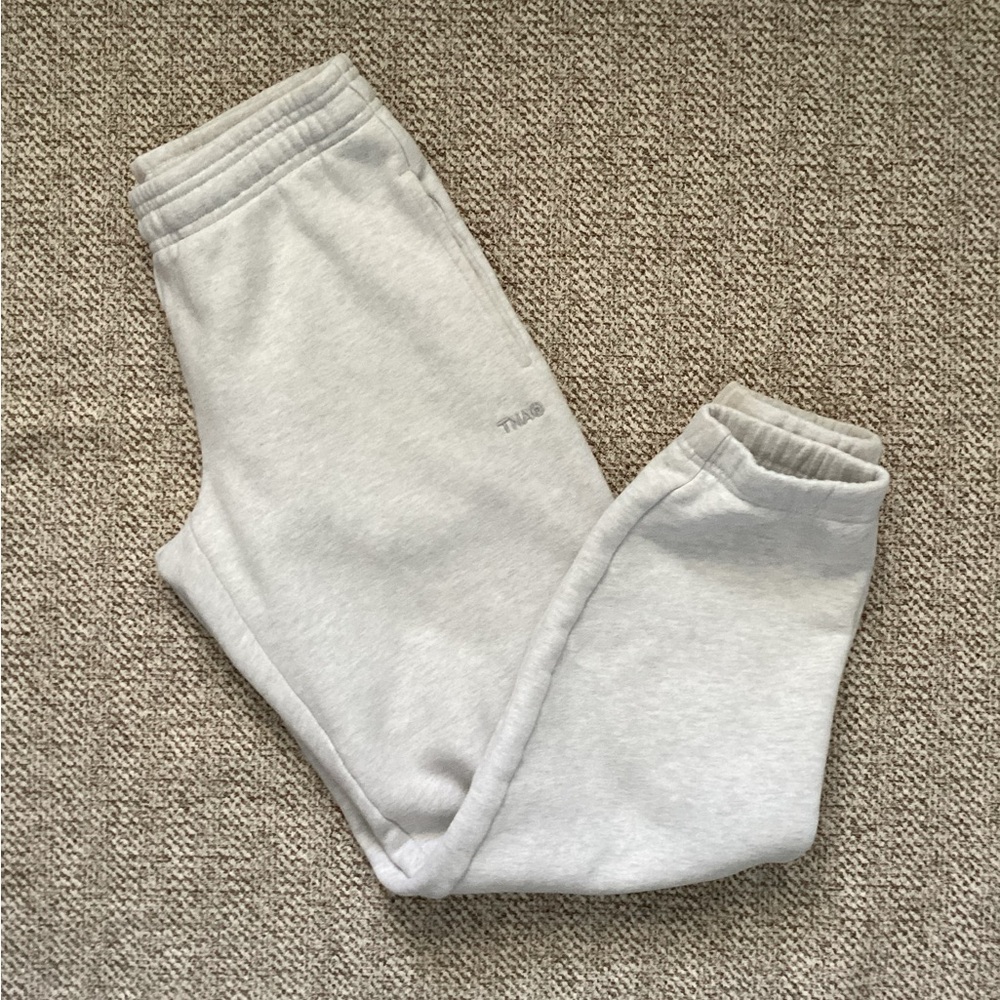 Aritzia TNA Sweatfleece Cozy Fleece Boyfriend Fit Sweatpants, Size 2XS